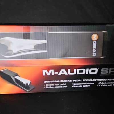 M-Audio SP-2 Piano-Style Keyboard Sustain Pedal 2010s - Black/Chrome image 3