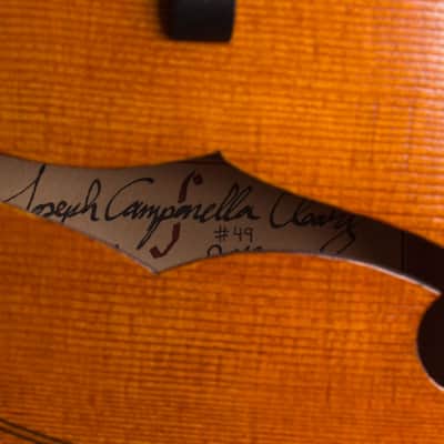 Joseph Campanella Cleary Campanella Carved Top Mandolin (2012), ser. #49, black rigid foam case. image 12