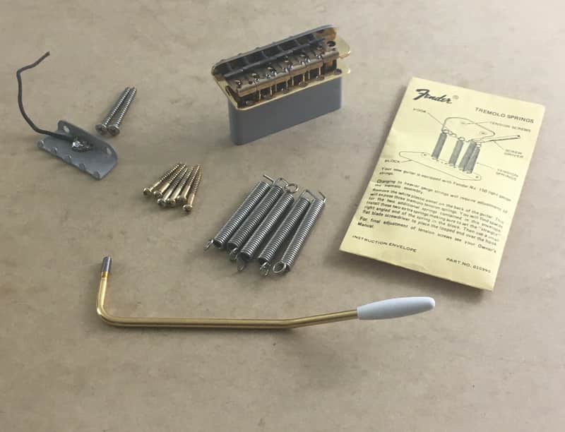 RARE Fender American Vintage Lefty Tremolo Strat Bridge Block SRV Signature 1996 Stratocaster image 1