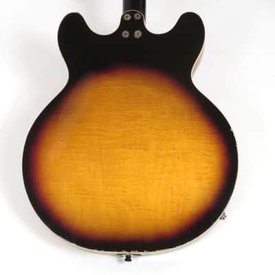 1968 Harmony Meteor H-60 Left Handed - Sunburst Finish - Super Flame! Lefty! image 7