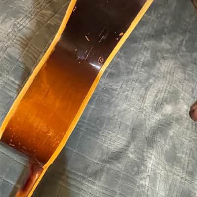 Vintage Gretsch for restoration / repair / luthier ELECTROMATIC 1953. or 1954 - Sunburst (worn) But original image 13
