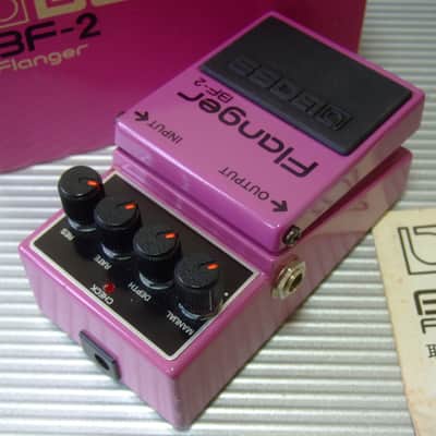 MINT 1981 Boss BF-2 Flanger w/ Original Box & Manual / MIJ Made in Japan (Black Label) image 2