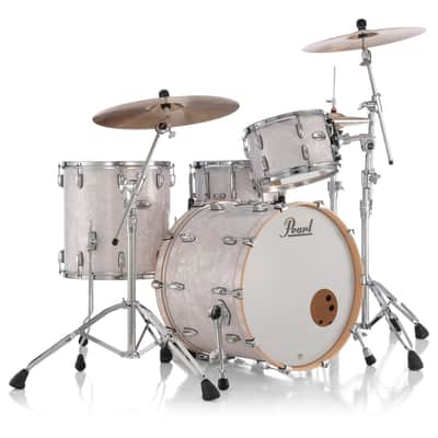 Pearl PMX Professional Series 3-Piece Drum Shell Pack (22x16, 16x16, 12x8) White Marine Pearl image 2