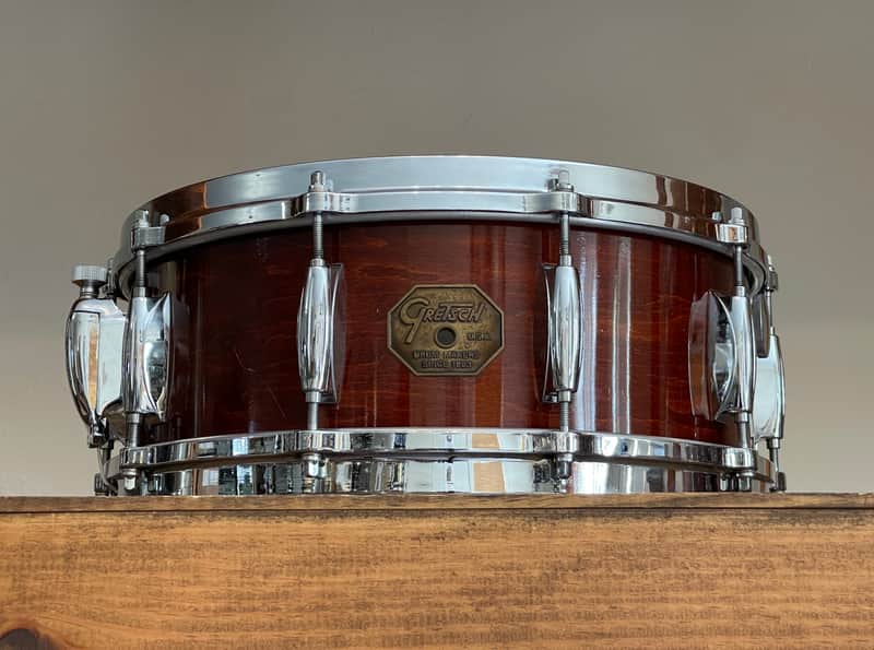 1970's Gretsch 5.5x14 Model 4158 USA Custom Snare Drum | Reverb