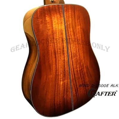 Crafter MIND D-2500e ALK DL Dreadnought all Solid Flamed koa acoustic guitar image 7