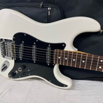Fender American Performer Stratocaster Guitar with Rexylab Ultimate Strat upgrades/mods + Case 2023 - Arctic White / Rosewood fingerboard image 2