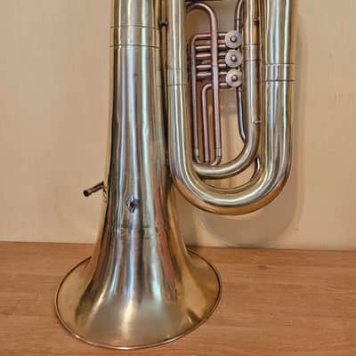 Tuba “Bb" Soviet 3 Valves Brass Pipe Wind Instrument Horn USSR Vintage and Rare image 5