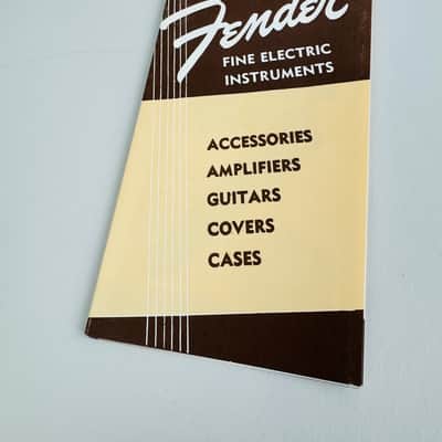 Fender “Fine Electric Instruments” Foldout Brochure Reprint – 1995 (1954 Original) image 1