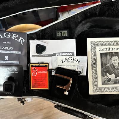 Zager ZAD900CE Solid Spruce/Rosewood Acoustic Electric AURA Pro Series 50th Anniversary Tobacco Sunburst image 9