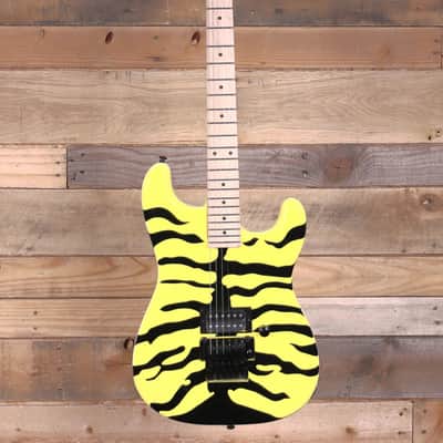ESP LTD George Lynch GL-200MT Electric Guitar  Yellow W/ Tiger Graphic image 4