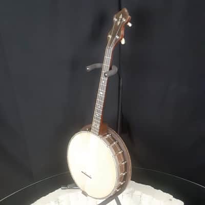 1930s Stromberg-Voisinet 17-Fret Tenor Banjo with Resonator and Gig Bag image 2