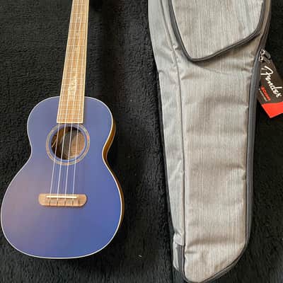 Fender Dhani Harrison Ukulele Sapphire Blue #CAU2112040 (1lbs, 9.2oz) image 7