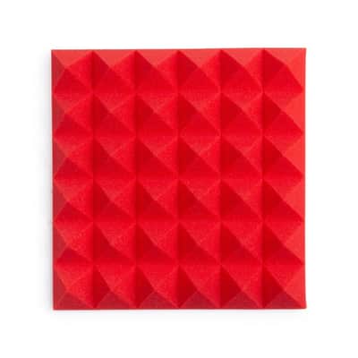 Gator Gator 12"x12" Acoustic Pyramid Panels 4-Pack (Red) image 2