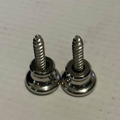 (2) GOTOH Nickel Strap Buttons & Screws For Gibson Guitar & Similar - AP-6695-001 image 3