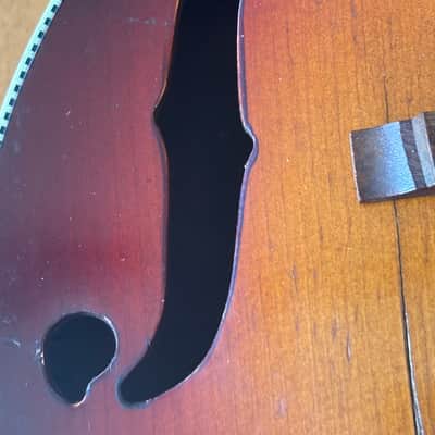 Kay 2 point Venetian Mandolin 1940's - Sunburst image 6