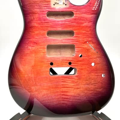 Warmoth Custom Stratocaster “Tequila Sunrise “ Strat Flamed Maple Stratocaster image 1