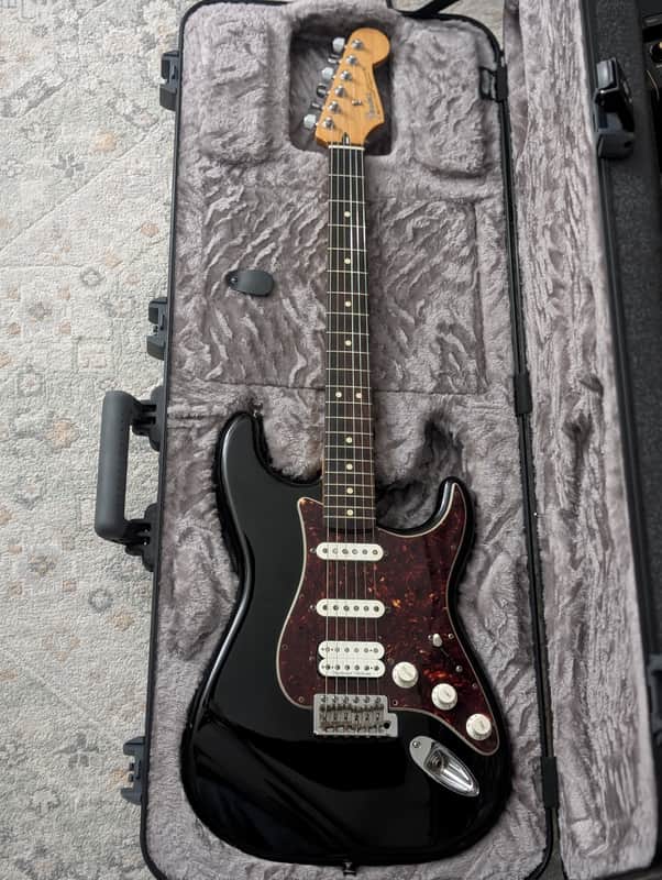 Fender Deluxe Lone Star Stratocaster 2012 Black image 1