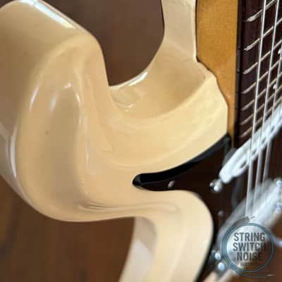 Guyatone LG-150T Guitar, “Mosrite” Offset, White, 1968 Vintage, RARE image 18