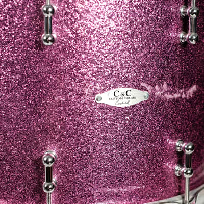 C&C Purple Sparkle Drum Set (14x28 - 10x14 - 16x18) owned By J Mascis image 4