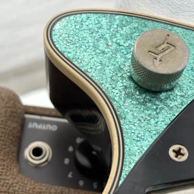Masterbuilt Gretsch USA Custom Shop GONZALO MADRIGAL  G6129 CS 1957 Jet Turquoise Sparkle Heavy Relic image 16