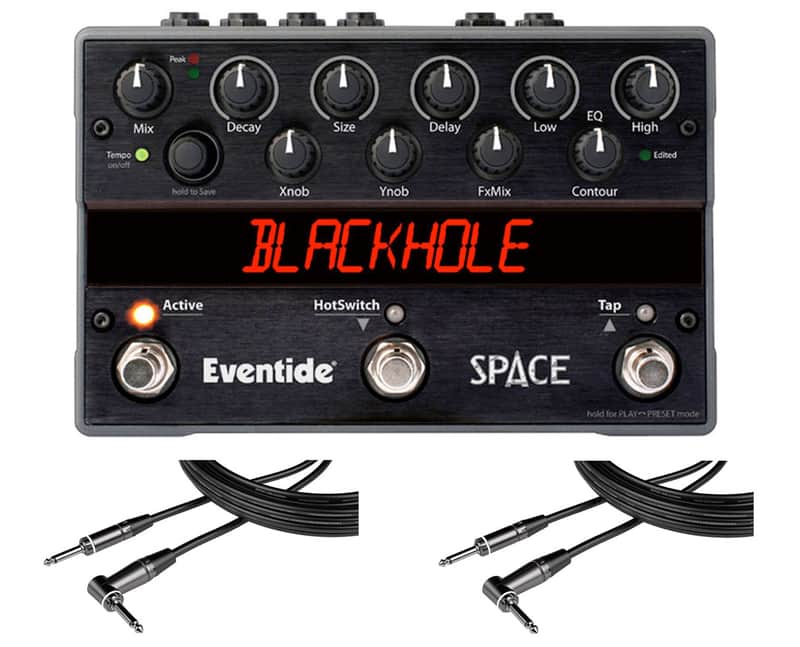Eventide Space + 2x Gator 20' RA Instrument Cable image 1