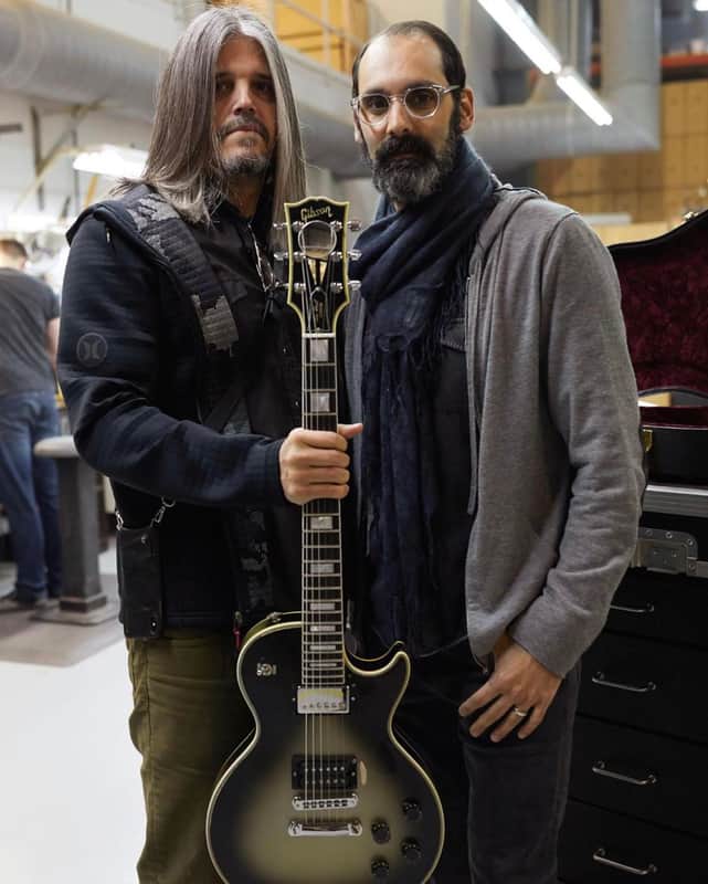 Gibson Custom Shop Les Paul Custom Adam Jones Signature VOS 2020 1979 Reissue Silverburst image 1