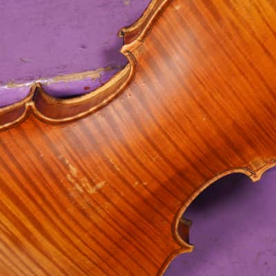 1920s German Highly-Figured Strad-Copy 4/4 Violin (VIDEO! Fresh Work, Ready) image 15