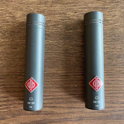 Neumann KM 184 mt Small Diaphragm Cardioid Condenser Microphone 1993 - Present - Matte Black: Pair but NOT matched image 4
