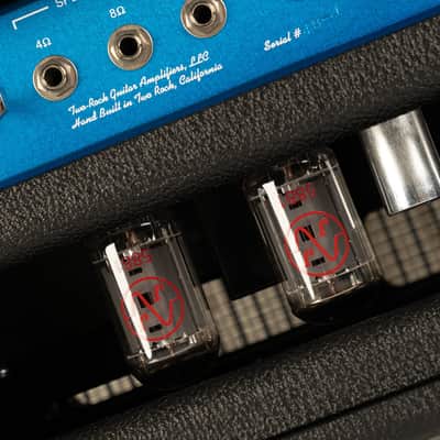 Two-Rock Studio Overdrive 35W Head - Silver Chassis Black Tolex w/Blue Smoke Cloth image 8