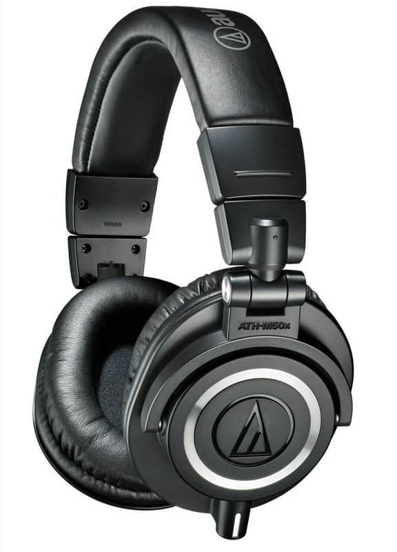 Audio Technica ATH-M50X Pro Studio Monitor Headphones 3-detachable Cables Included image 1