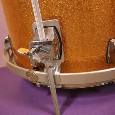 Ludwig USA 4pc Drum Kit Set 6 Ply Maple 12/14/16/22" Gold Sparkle image 15