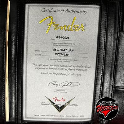 FENDER - Custom Shop 56 Stratocaster Journeyman Relic Aged Black 9236081217 image 7