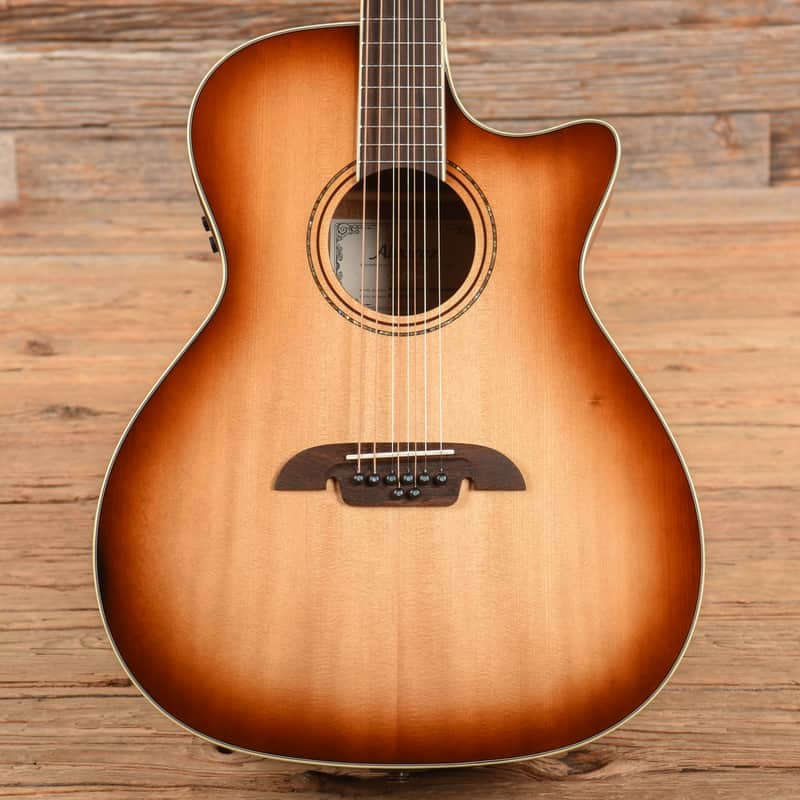 Alvarez AG60ce Artist 8-String Grand Auditorium Solid A+ Sitka Spruce/African Mahogany Shadowburst (Serial #E23121053) image 1