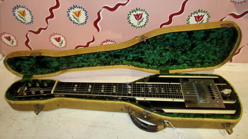 National New Yorker Art Deco Lap Steel 1940s - Black and White image 1