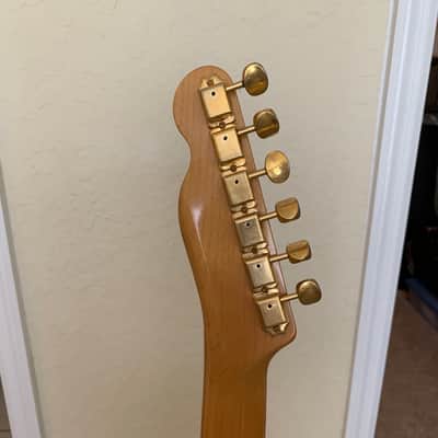 No Brand Name telecaster style semi hollow body 2000 - Red Sunburst image 9