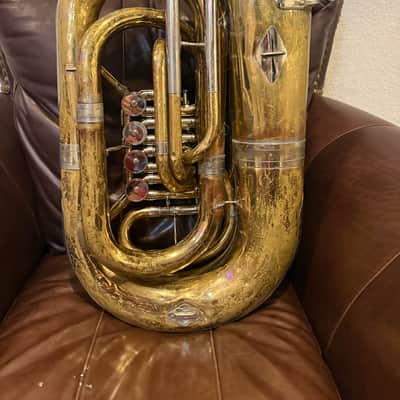 Yamaha YBB-641 Professional Bb Rotary Valve Tuba 2010s - Lacquered Brass image 7