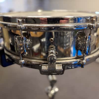 14" x 4" Premier Royal Ace 1960s Chrome Over Brass Snare image 5