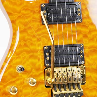 1992 Carvin DC400 Left-Handed Vintage Kiesel M22 Pickups Kahler LH Lefty Quilted Maple KOA Wood Custom Ordered Rare Electric Guitar w/ Orig. OHSC Tweed Case image 2