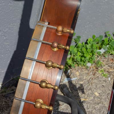 Ome Flora 12" Walnut Open Back Banjo & Case image 11