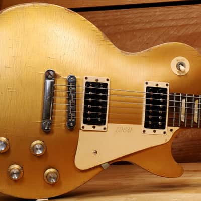 Gibson Les Paul Studio '50s Tribute Heavy Relic - 2016 - Satin Gold Top 45843 image 3
