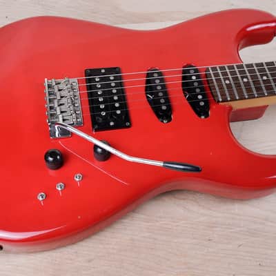 Squier Contemporary Stratocaster HSS MIJ 1987 Torino Red Japan w/ Hard Case image 4