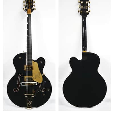 Gretsch G6136TG Pro Players Edition Falcon Gold Hardware Ebony Fingerboard 2022 Black image 4