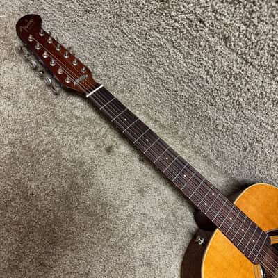 Fender Villager 12-String Acoustic Electric Guitar W Deluxe Bag B image 4