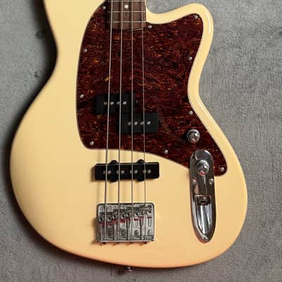 Ibanez TMB100 Talman Bass Ivory Short Scale Active PJ Bass Guitar Clean image 4