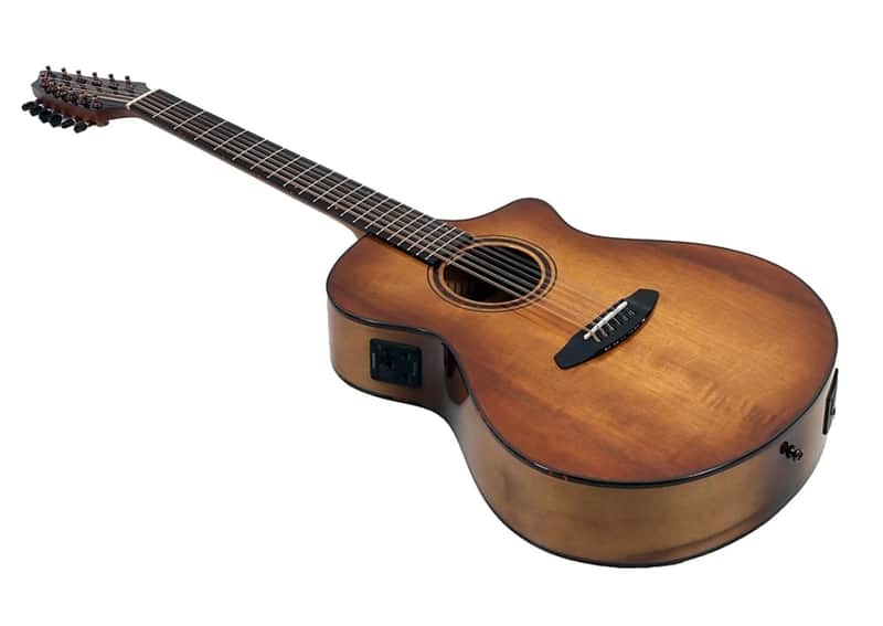 Breedlove Pursuit Exotic S CE Myrtlewood 12-String Concert Acoustic-Electric Guitar Regular Amber Burst image 1