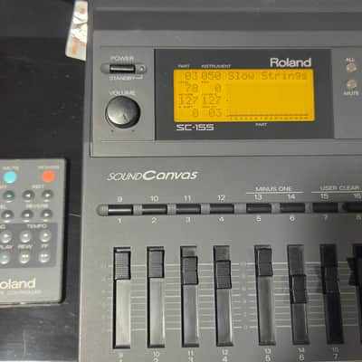 Roland Sound Canvas SC-155 Rare version of SC-55 with faders