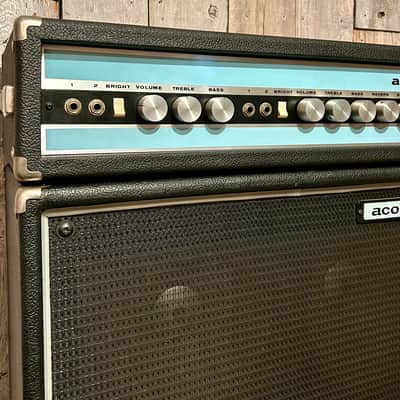 Acoustic 150 with Matching 6x10 Cabient 1970s - Black, Killer Head and Cabinet Combo! image 3