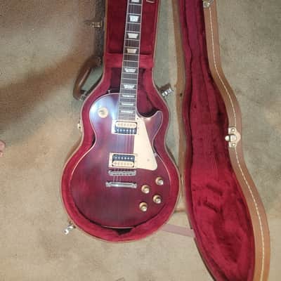 Gibson Les Paul Traditional Pro V Satin Mahogany Top 2020 - Satin Wine Red (Trad Pro V) image 1