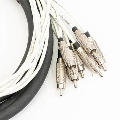 ProCo AccuLink 8-Channel RCA to 1/4" TS Snake Cable 8ft Studio Audio Recording image 3