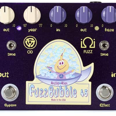 Analog Alien Fuzzbubble-45 Overdrive and Fuzz Pedal (2-pack) Bundle image 1